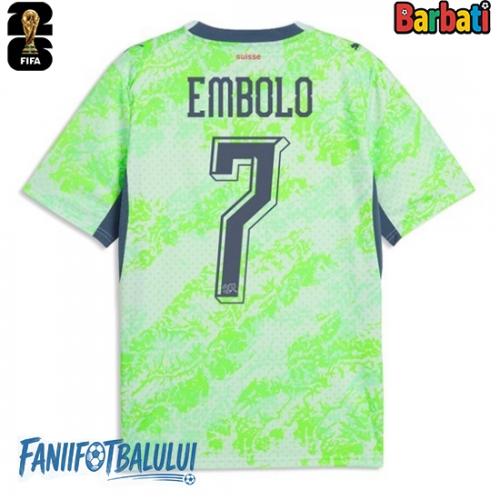 Elveția Breel Embolo #7 Tricou Fotbal Replică Mondial 2026 Barbati Deplasare Elveția Breel Embolo #7 Tricou Fotbal Replică Mondial 2026 Barbati Deplasare